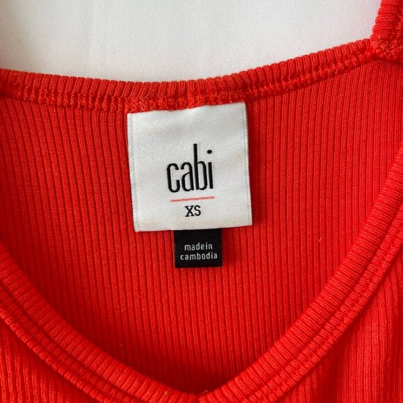 Cabi 5935 Busy Tank Geranium Spring 2021 XSmall - Picture 3 of 4